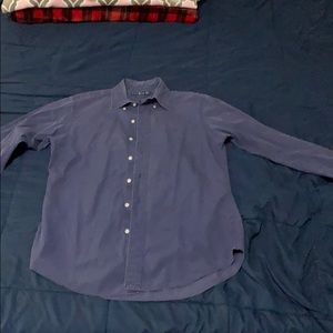 Med blue long sleeve Ralph Lauren button up shirt